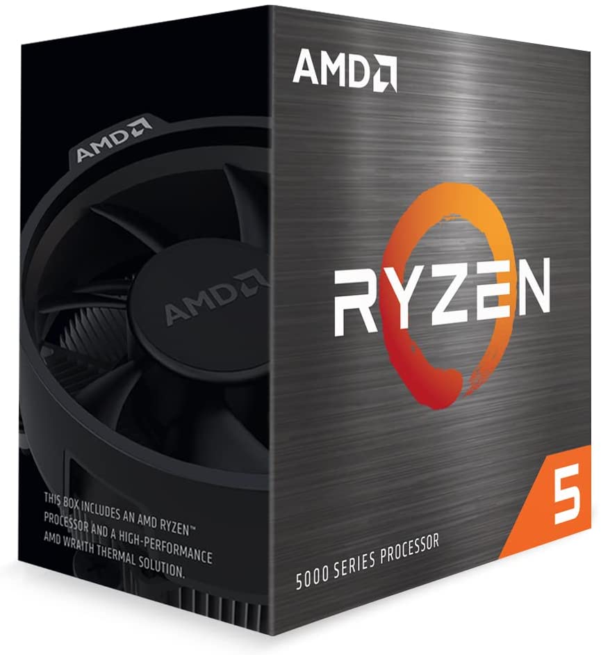 AMD Ryzen 5 5500 6-Core 12-Thread Processor (4.2GHz, AM4, Wraith Cooler)